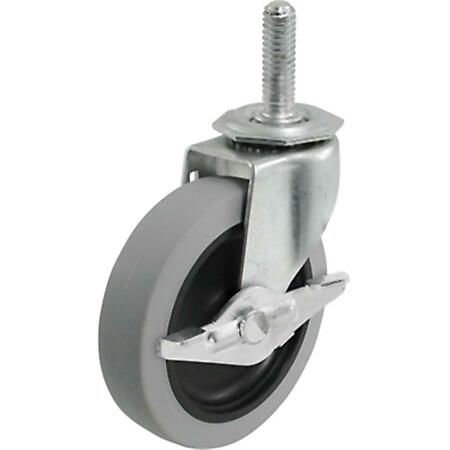 SHEPHERD HARDWARE PRODUCTS 3 in. Gray TPR Caster Brake 213119